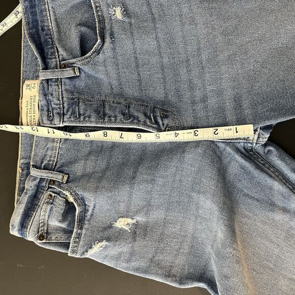 abercrombie fitch ankle straight ultra high rise Jeans Distressed Size 28 - Picture 9 of 10